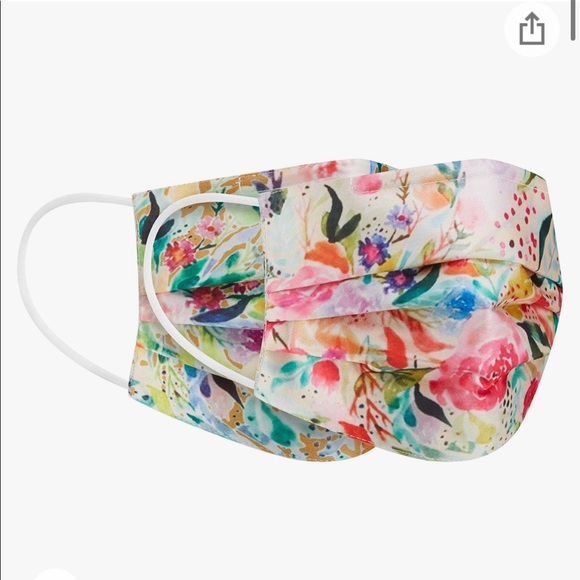 NEW 2-pack Satin Watercolor Face Masks - Picture 6 of 9